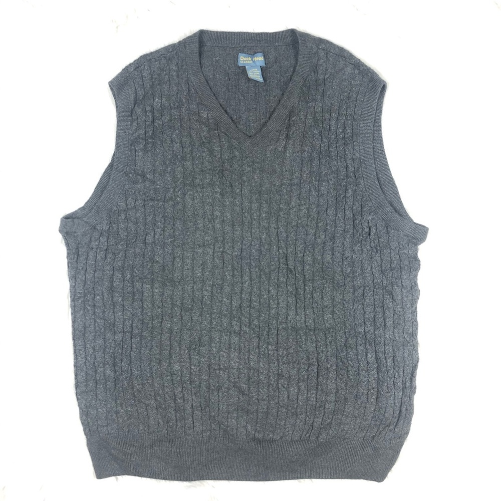 Vintage Duck Head Mens Large Grandpa Sweater Vest